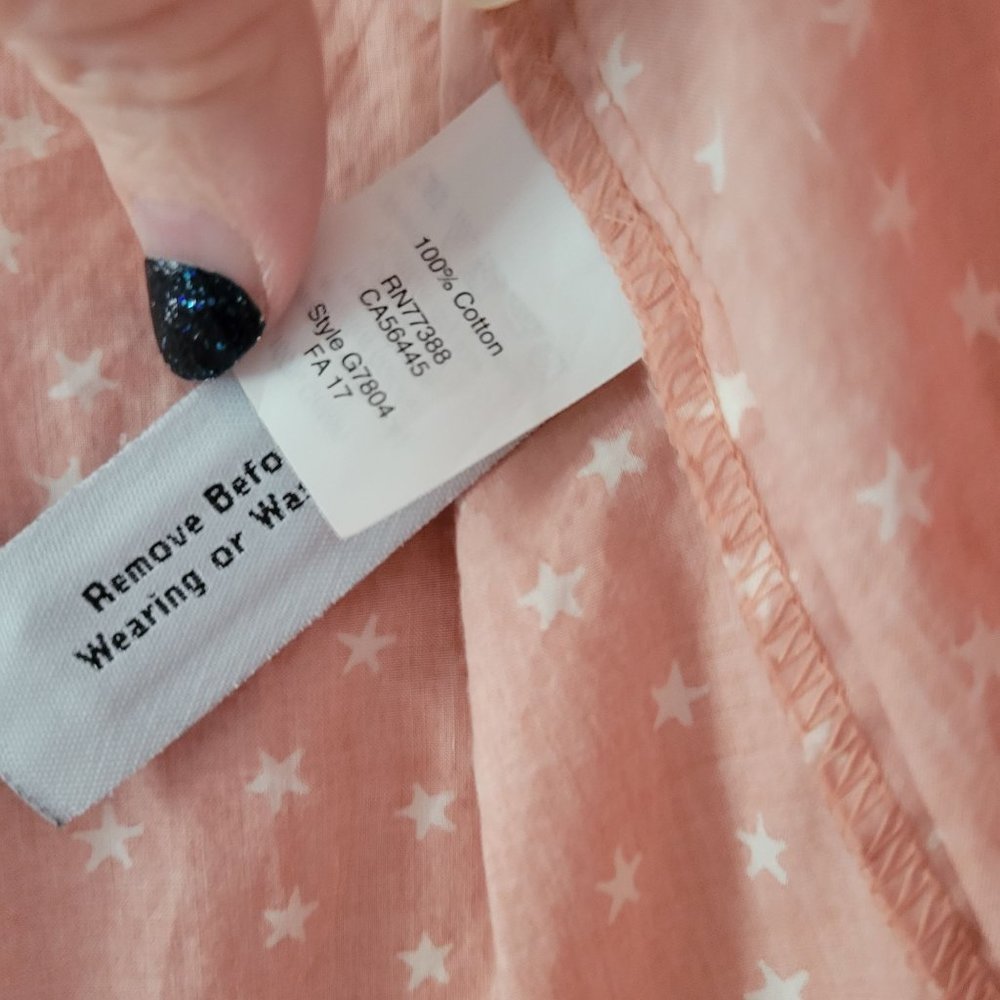 Madewell Star Scatter Orange Wrap top size XS - Picture 8 of 11